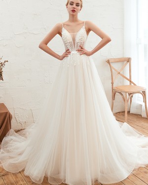 Belle Contrast Guipure Lace Mesh Tube Wedding Dress Without Veil - Price  Connection – Price Connection