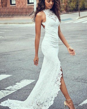 casual lace wedding dress